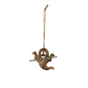 Wholesale Custom Wall Mounted Christmas <b>Ornament</b> Metal Iron <b>Hanging</b> <b>Ornament</b> With Roap for Christmas Decoration - Product Image 2