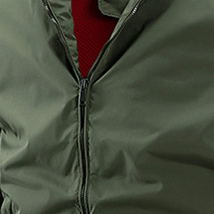 Blouson aviateur coupe-vent de style High Street avec doublure en couette Col montant Caractéristiques chauffantes pour l'hiver Street Wear - Product Image 5