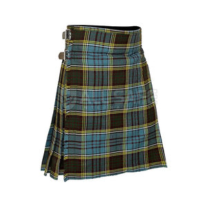Kilt à Tartan au Design Écossais Authentique 5 Yard Classic Premium Wool Custom Fit for Men & Boys European Clothing - Product Image 1
