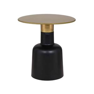 Table d'appoint moderne ronde et dorée noble Ensemble de tables basses de luxe en métal et aluminium pour meubles de salon de villa - Product Image 1