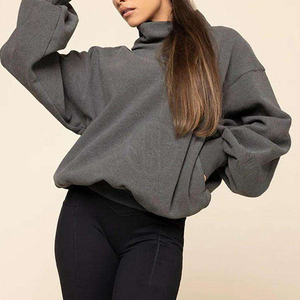 Women <b>Mock</b> <b>Neck</b> Sweatshirt Warm <b>Top</b> Soft Fabric Pullover Casual Wear Winter Daily Comfort Use Women <b>Mock</b> <b>Neck</b> Sweatshirt - Product Image 4