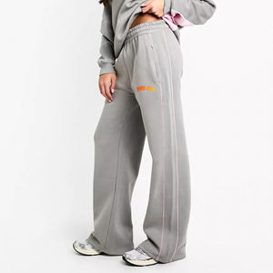 กางเกงวอร์มผู้หญิงรุ่นใหม่ล่าสุดประจำฤดูหนาวปี 2026 สไตล์ไฮสตรีท พิมพ์ลายโลโก้ตามสั่ง เอวกลาง ทรงปกติ แต่งเชือกผูก - Product Image 4