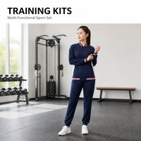Ensemble de survêtement multifonctionnel personnalisé en 2 pièces, veste bomber à boutons pression, pantalon de jogging pour homme et femme