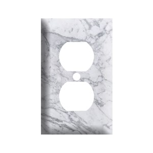 Grey Marble <b>Decorative</b> <b>Light</b> <b>Switch</b> <b>Cover</b> Plate, Marble <b>Switch</b> Plate and Outlet <b>Covers</b> - Product Image 6