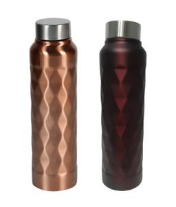 Botella de agua de color con forma de diamante de acero inoxidable Grado 304 750ml a precio confiable, matraz de agua de acero inoxidable con forma de diamante - Product Image 6