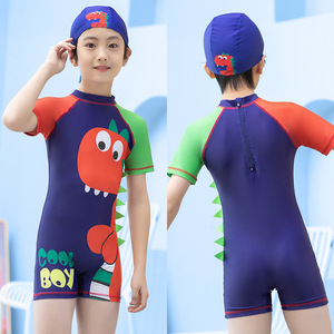 Traje de baño con capucha de tiburón para niños, bañador para niños, talla mediana - Product Image 2