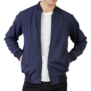 Chaqueta Bomber para Hombre Más Vendida al por Mayor, Chaqueta Bomber Impermeable 100% Satén con Cierre, Chaqueta Bomber Lisa para Hombre - Product Image 1