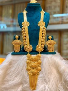 Classique Vintage 24K Plaqué Or Diamant Cuivre Matériel Ensemble de Bijoux Comprend Collier Boucles D'oreilles Broches Peignes-Cadeau - Product Image 5