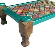 Plateau et plateau Khatiya décoratifs traditionnels en bois faits à la main pour un usage domestique d'hôtel de restaurant de snack - Product Image 5