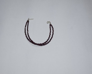Pulsera de plata de ley con gema granate 2023 Natural para mujer y niña, pulsera de mano con piedras preciosas naturales - Product Image 3