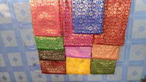 Luxury High Quality 100% Brocade Silk Jacquard Woven <b>Fabric</b> for Dresses Upholstery Traditional Attire - Product Image 3