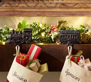 Aluminum Sculpted Reindeer <b>Stocking</b> <b>Holder</b> Wood Metal Cast Iron Rustic Gift Box Modern Designs High Quality Wholesale 2022 - Product Image 6