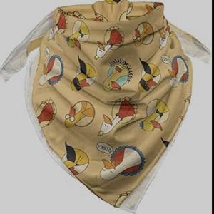 Bandana en coton imprimé personnalisé en gros, écharpe carrée au design artisanal pour femmes, autres écharpes pour - Product Image 4