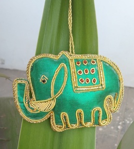 Décorations de Noël en zari vert de style moderne, de haute qualité, vente en gros, prix bas, fournitures de vacances de Noël - Product Image 3