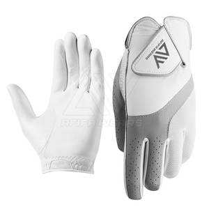 Gants de golf avec logo personnalisé de haute qualité pour hommes et femmes en cuir véritable avec paume souple fabriqués au Pakistan pour le sport - Product Image 1