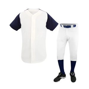 Uniforme de Béisbol Personalizado al por Mayor para Adultos, Conjunto de Jersey con Material de Spandex/Algodón, Cómodo y Transpirable - Product Image 1