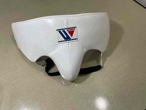 Protège-aine en cuir véritable personnalisé, violet, professionnel, pour la boxe et le MMA - Product Image 4