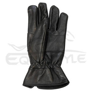 <b>Womens</b> <b>Leather</b> <b>Gloves</b> Luxury Fur Lined Touchscreen Winter <b>Gloves</b> OEM Private Label Stylish Black Winter Driving <b>Gloves</b> - Product Image 3