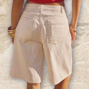 Vintage S Taille Denim Shorts Jeanagers Autre Artisanat Jeans Pantalon Court - Product Image 1