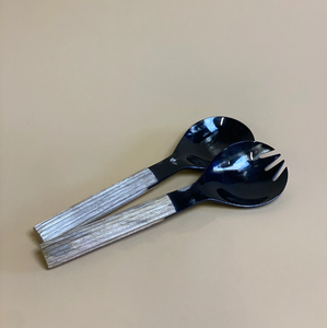 Juego de cubiertos de servidor de ensalada de cuerno de búfalo de alto pulido, herramientas de cocina para servir, cuchara de servidor de búfalo a granel de alta calidad - Product Image 4