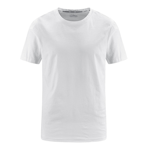 เสื้อยืดคอกลมสำหรับผู้ชายเสื้อยืดคอกลมย้อมสีทึบแขนสั้นติดป้ายตามต้องการ - Product Image 2