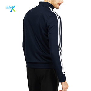 Veste de sport active slim fit légère à fermeture éclair à manches longues, vêtements de sport décontractés pour la course à pied, la salle de sport, l'extérieur, imprimé automne, 100% coton, séchage rapide - Product Image 3