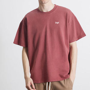 Conception de logo graphique personnalisé T-shirt surdimensionné Boxy T-shirt vierge avec impression de logo personnalisé et épaules tombantes pour hommes - Product Image 4