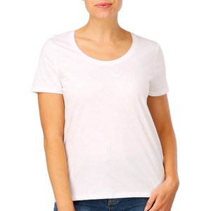 เสื้อยืดแขนสั้นสำหรับผู้หญิงเสื้อยืดผ้าฝ้าย100% 150 GSM ผ้าฝ้ายแท้ OEM บังคลาเทศโรงงานเสื้อยืดสวมใส่สบาย - Product Image 5