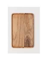 Plateau de service rectangulaire en bois artisanal personnalisable en gros, multifonctionnel, pour centres de table de mariage, décorations de table, noir