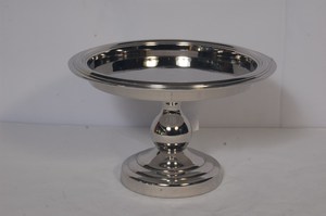 Fête d'anniversaire célébrant l'utilisation vaisselle supports à gâteaux vente chaude matériel en laiton forme ronde brillant gâteau serveur support - Product Image 4