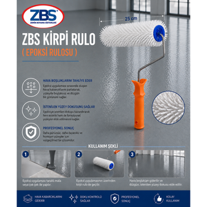 Rouleau époxy ZBS Hedgehog de 25 cm pour revêtement de sol - Product Image 1