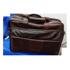 Sac à main de haute qualité en cuir véritable marron personnalisé sac à bandoulière pour ordinateur portable fait à la main unisexe usage officiel - Product Image 4