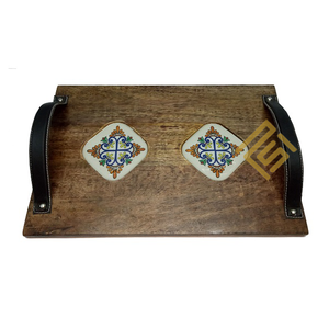 Cadeau de célébration de fête de plateau décoratif en bois de haute qualité pour la saison de vacances de Noël Top Standard vente chaude décor à la maison - Product Image 1