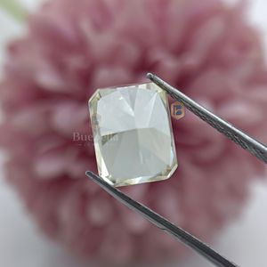 American 1ct to 10ct <b>Loose</b> <b>Diamond</b> Jewelry Unique Radiant Cut CZ <b>Diamonds</b> with Emerald & Crushed Ice Effect Rare Color - Product Image 6