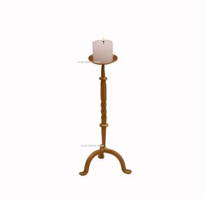 Customizable Wooden Small & Medium Size Candle Stand Best Price Hot Sale Wood Product Natural Color <b>Christmas</b> Candle Holder - Product Image 4