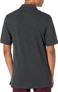 Camiseta de manga corta de rendimiento para hombre, Polo de secado rápido, 100% poliéster, patrón 3D sólido, tejido de punto cómodo - Product Image 5