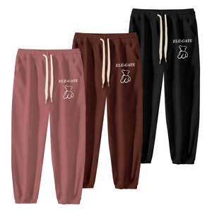 Pantaloni Harem Termici in Cotone con Design Traspirante a Orsetto, Vita Media e Fodera in Pile - Product Image 3