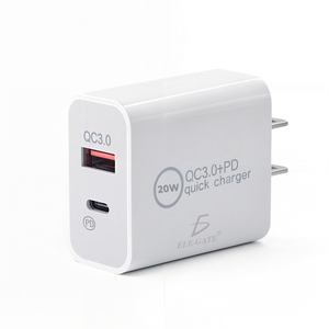 Chargeur Turbo USB Type C 20W à charge rapide, adaptateur USB pour iPad compatible avec les prises JP/EU/US, entrée 0,5A / sortie 25A, pour ordinateur de bureau - Product Image 2