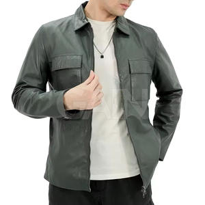 Chaqueta de Cuero de Invierno para Hombre 2026 en Venta, Chaquetas de Moda Cómodas, Chaquetas de Invierno Personalizadas de Buena Calidad - Product Image 2