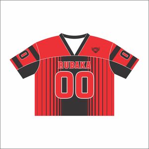 Camiseta de fútbol Boxy/T personalizada OEM, tejido de punto ligero de secado rápido, diseño de malla Retro, ropa de calle Vintage, estampado de poliéster - Product Image 1