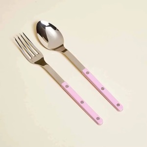 Simple White Handle Cutlery Set Modern <b>Flatware</b> for Home Dining Restaurants and Everyday Dining Use Handcrafted From India - Product Image 2