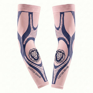 Manchons de compression tactiques personnalisés avec logo de marque, design unique, respirants, protection UV, pour le basketball, la course à pied, le bras et le coude. - Product Image 5