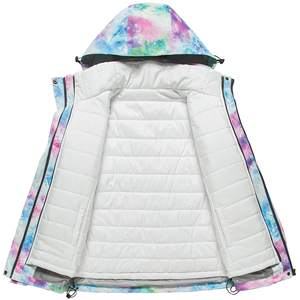 Nouveauté, veste matelassée pour femmes, hiver, chaude, unie, teinte unie, imperméable, coupe-vent, nylon, toile, personnalisable, vente en gros - Product Image 3