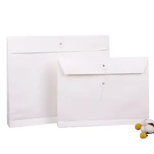 ซองกระดาษคราฟท์สีน้ำตาลดำสำหรับจัดเก็บเอกสารที่เก็บแบบปิดได้ตามต้องการสำหรับใส่เอกสารเอกสารพร้อมเชือก - Product Image 1