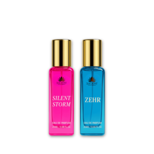Ensemble de parfums Silent Storm & Zehar Eau de Parfum, parfum de luxe unisexe longue durée avec flacon élégant - Product Image 1