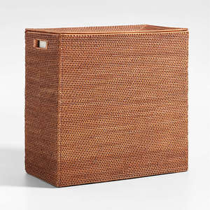 Cesta de mimbre natural ecológica de alta calidad, cesta de almacenamiento de mimbre para decoración del hogar y almacenamiento, tejida a mano en Vietnam - Product Image 4