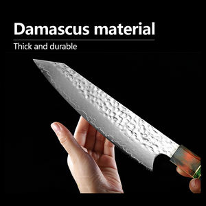 Vente en gros commandes en vrac personnalisées Service OEM ODM lame professionnelle japonaise à haute teneur en carbone couteau de chef de cuisine Damas lame fixe - Product Image 3