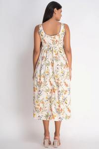 Vestido de playa de verano de algodón indio hecho a mano para mujer, elegante cintura Natural asimétrica para ropa informal, regalos de novia, fiesta larga - Product Image 3