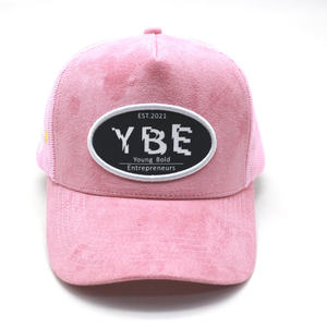 Nuevas Tendencias, Gorras de Camionero de Pana de 5 Paneles con Logotipo Personalizado Negro, Gorras de Malla al por Mayor - Product Image 3