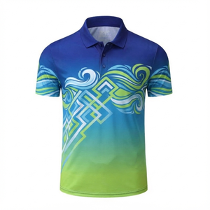 Camiseta Deportiva de Verano para Hombre, de Alta Calidad, Sublimada, Transpirable, Elástica, para Golf, Manga Corta - Product Image 4